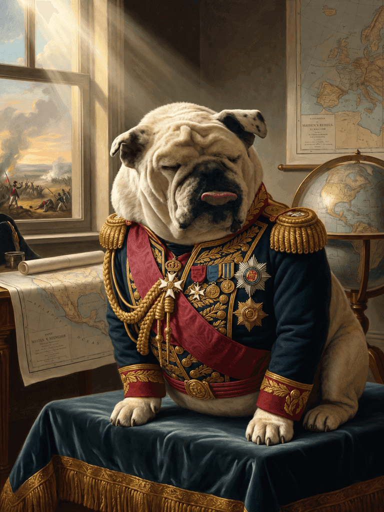Flash transformed into a decorated Renaissance general portrait