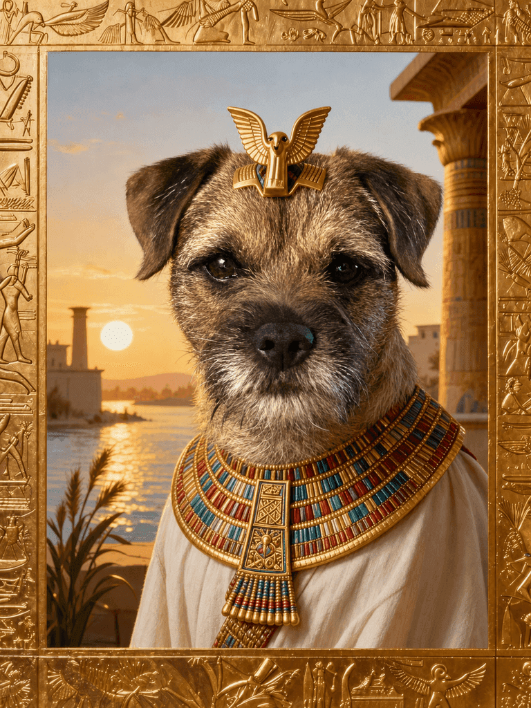 Generated Time Traveler / Egyptian pet portrait 27