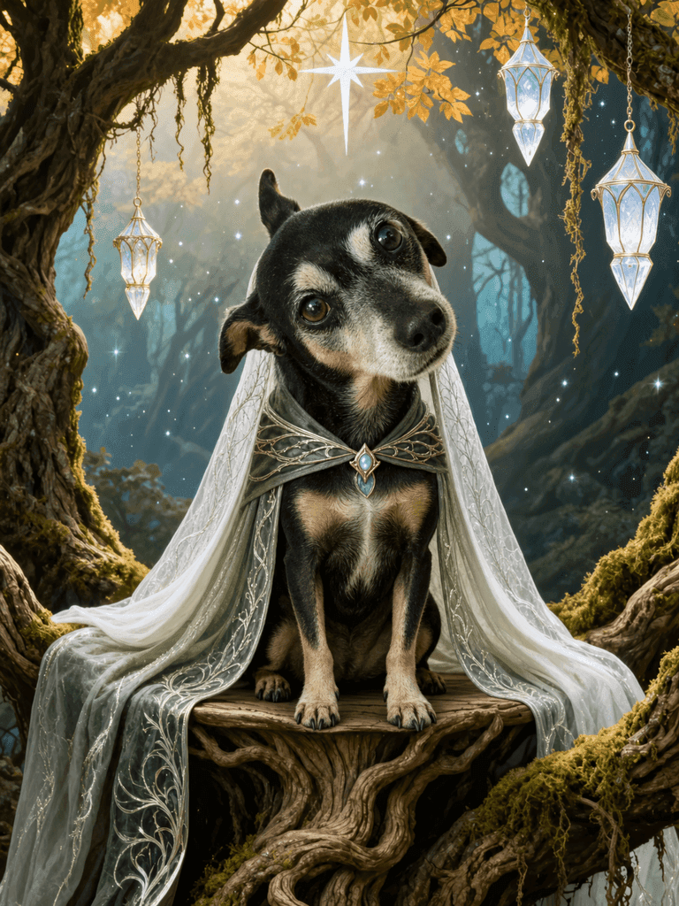 Generated Fantasy Realm / Elven pet portrait 20