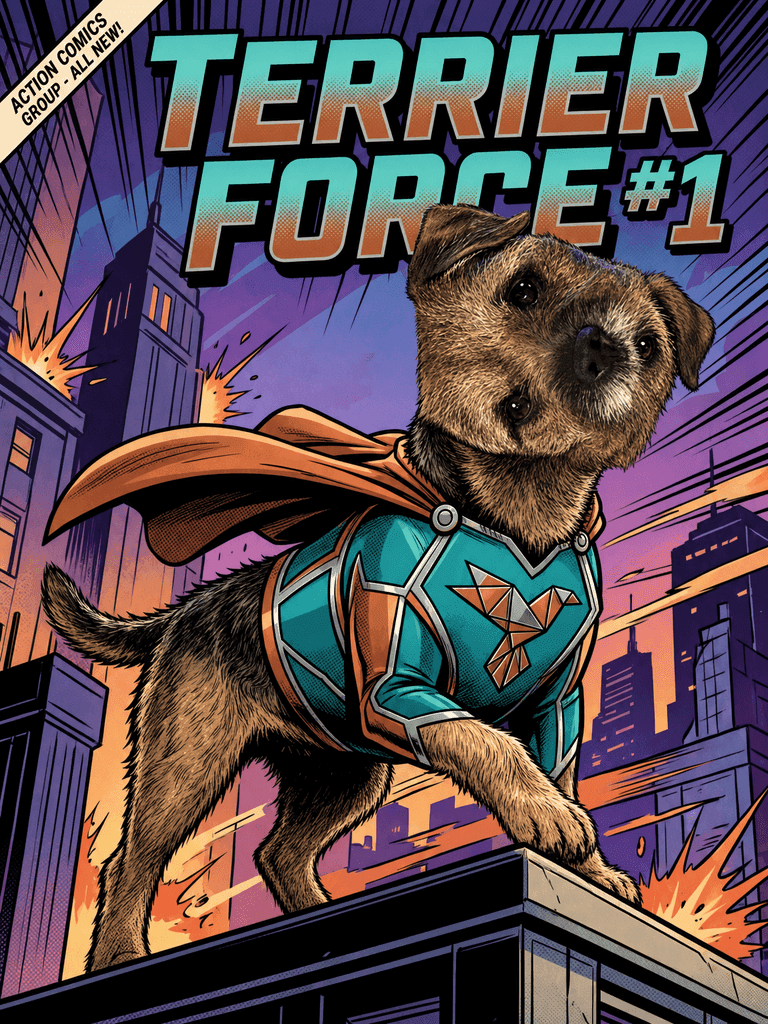 Generated Pop Culture / Comic Hero pet portrait 26
