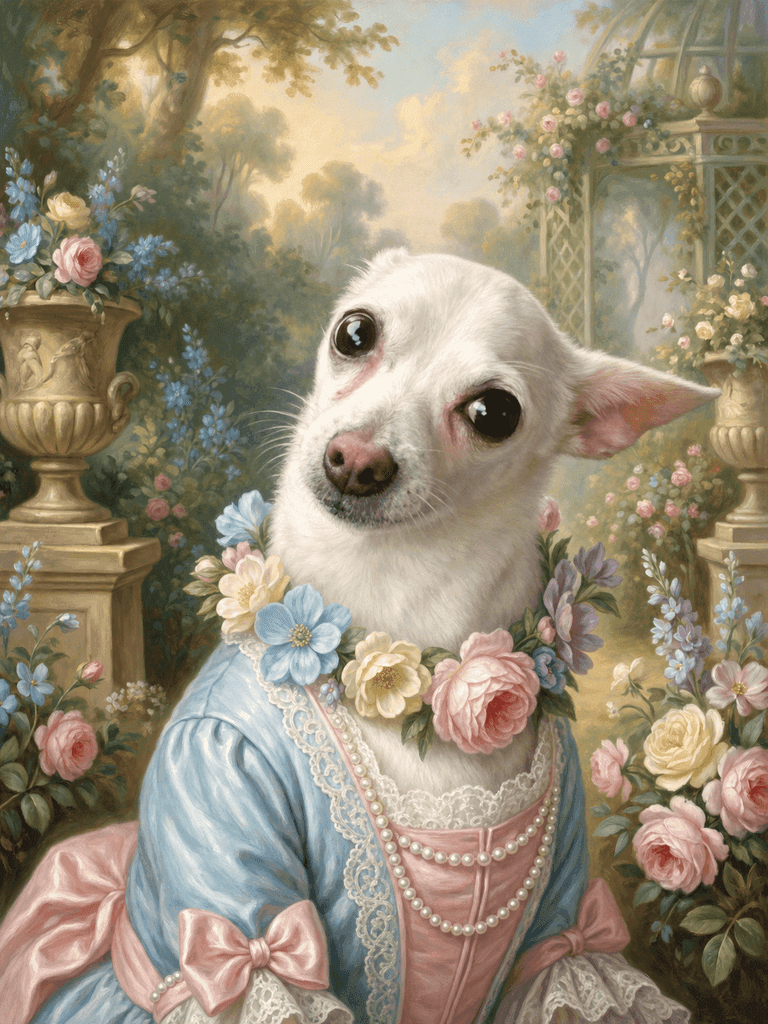 Generated Royal Gallery / Rococo pet portrait 21