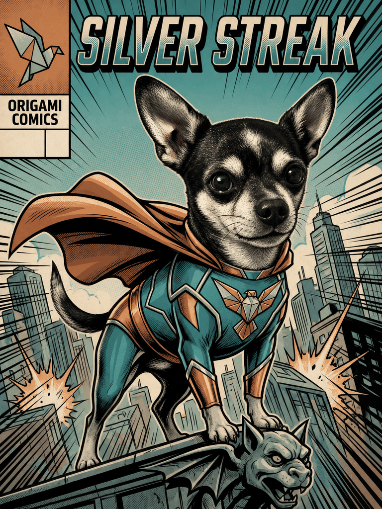 Generated Pop Culture / Comic Hero pet portrait 35