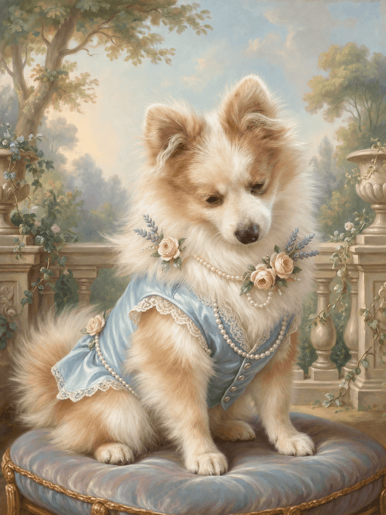 Generated Royal Gallery / Rococo pet portrait 11
