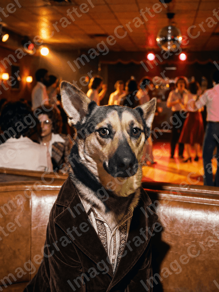 Generated Time Traveler / Disco pet portrait 13