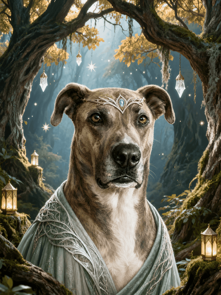 Generated Fantasy Realm / Elven pet portrait 12